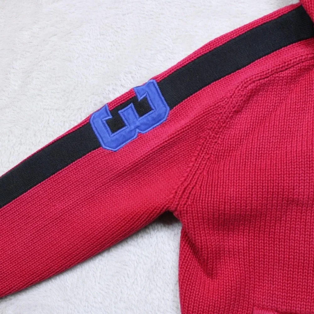 Polo Ralph Lauren Shirt Boys 5 Red Sweatshirt Big Pony Hoodie Full Zip‎